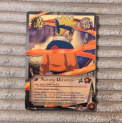 Naruto CCG Naruto Uzumaki US002 1st Edition Foil Ninja Card 0/0 (2002)