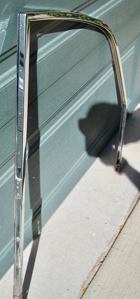 RE-CHROMED ORIGINAL PORSCHE 356 T-6 COUPE DOOR WINDOW FRAMES + RELATED PARTS - Image 4 of 4