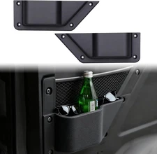 Rear Door Storage Pockets Bag For 2021-2024 Ford Bronco Cup Holder Organizer 2PC