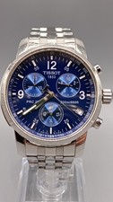 Bracciale Tissot PRC 200 Cronografo Quadrante Blu Quarzo Acciaio T461 200m Swiss Made!