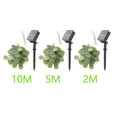 Eucalyptus Vine Lights Solar Fairy Light für Weihnachtsgartengirlande