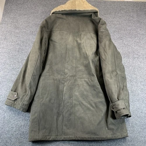 Rare LONE PINE American Made Barnstormer Leather Jacket, Wool Shawl Collar 42 image 11