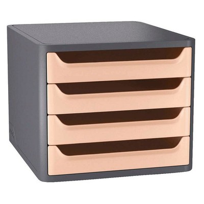 cep Schubladenbox 1400 FIRST  hellorange 1014002491, DIN A4 mit 4...