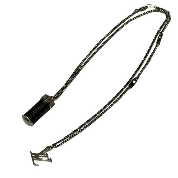 Louis Vuitton Monogram Eclipse Collier Charms M63… - image 1