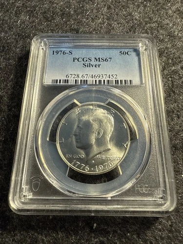 1976-S Bi-Centennial Kennedy Silver Half Dollar 50C *PCGS MS67