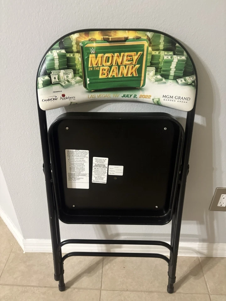 WWE Wrestling Money In The Bank CHAIR Las Vegas 2022 Seth Rollins Becky Lynch - Imagem 4 de 4