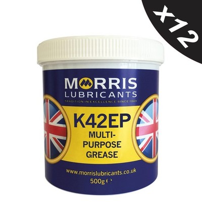 Morris General Multi Purpose Lithium EP Grease - Bearings & Chassis 12x500g