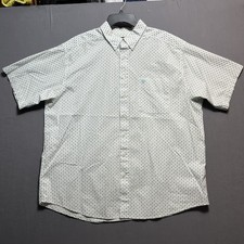 Ariat Stretch Men's Short Sleeve Button Up Blue Shirt Size XXL