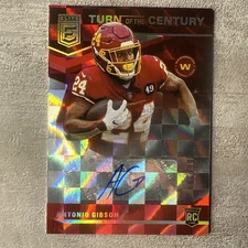 Antonio Gibson RC Auto 02/99 2020 Elite Turn Of Century #TOC-AG Commanders (RC)