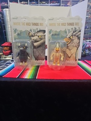 Where The Wild Things Are   ReAction Figures Set of 2 Bull & Douglas Super 7 .  