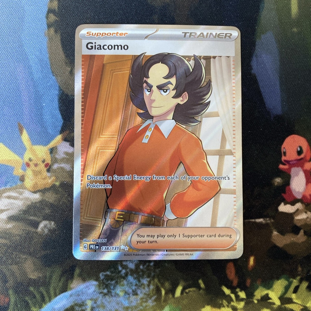 giacomo pokemon card full art Giacomo - 267/193 - Paldea Evolved