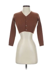 Rylee + Cru Women Brown Cardigan 6