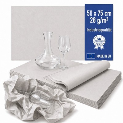 Packpapier Packseide Einschlagpapier Polsterpapier Bögen Umzug Versand 50x75cm