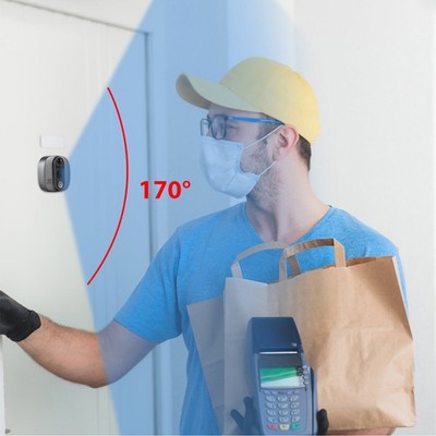 WiFi Video Doorbell For Apartment 2.4GHz Peephole Camera 4.3 Inch IPS Display Fo