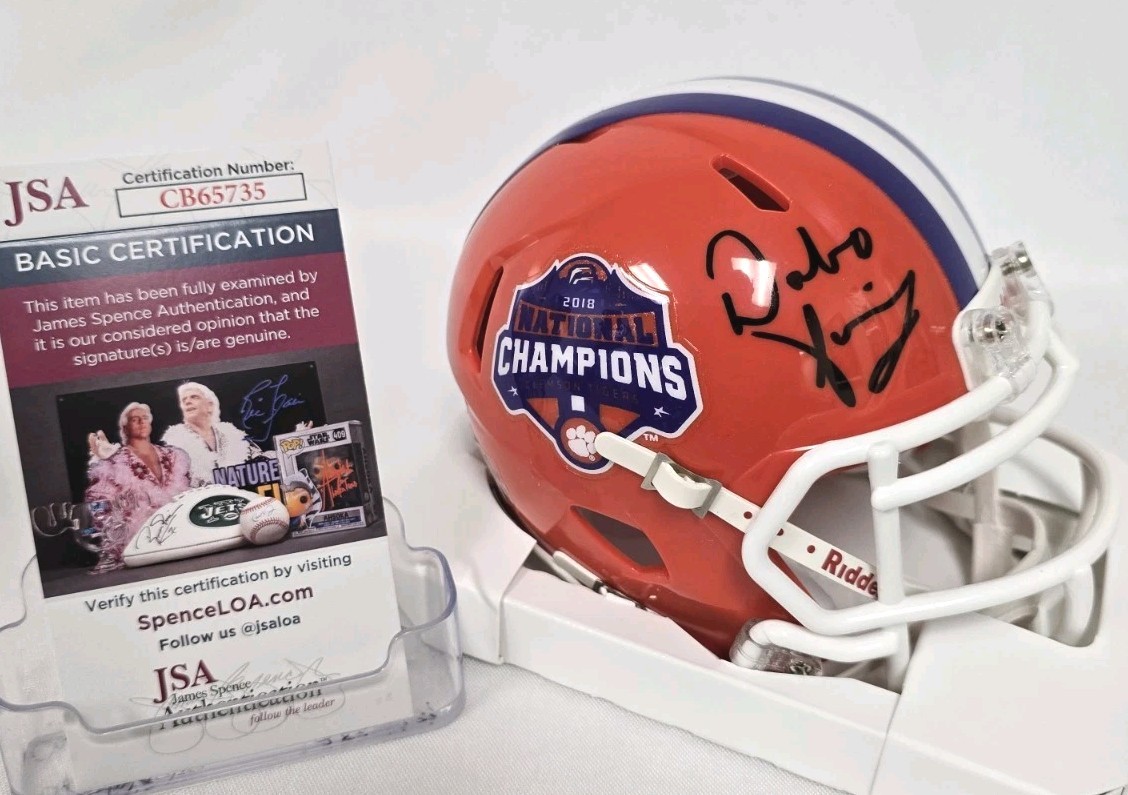 autographed clemson football helmet Sammy Watkins Signed - JSA Witness Deshaun Watson Autographed Mini Helmet