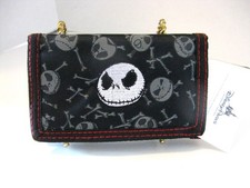 Disney Parks Nightmare Before Christmas Jack Skellington Trifold Wallet NWT