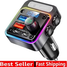 54W Bluetooth 5.3 Car Adapter Charger 4-Port Fast Charging PD36W  QC3.0 18W...