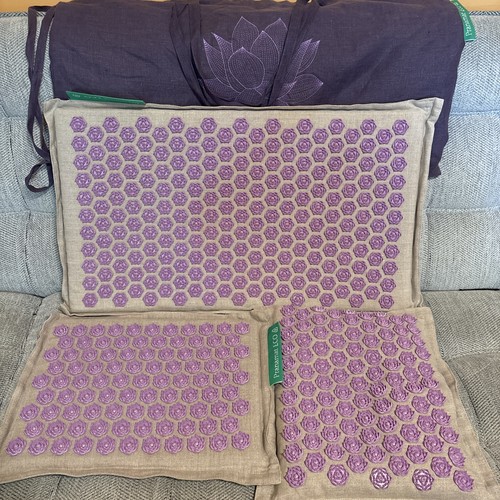 Full Body Pranamat ECO Lavender Full Body Mat, Pillow, Mini Mat & Linen Bag Purp