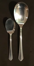 Elegant Wm A Rogers A1 Plus Oneida Ltd 8.25" Serve Spoon And 6" Jelly Spoon