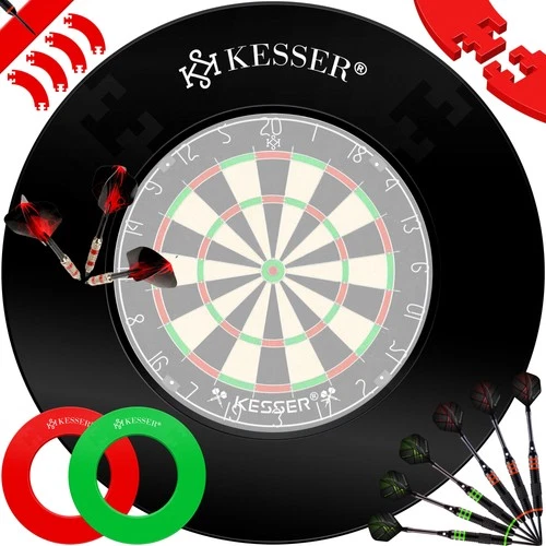 KESSER® Dartscheibe Auffangring Wand Schutz Ring Dart Board Surround Catchring