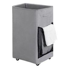 Chrislley 90L Rolling Laundry Basket Large Laundry Hamper with Wheels Collaps...