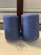 SOFT Lot 2 Spool Cone 2/60 Cobweb Peru Baby Alpaca Silk Yarn 2lb 1oz 980g 2057 C