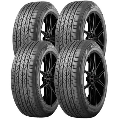 (QTY 4) 235/60R17 Kumho Solus TA51A 102H SL Black Wall Tires