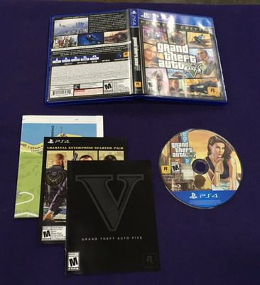 Grand Theft Auto V Premium Edition Sony PlayStation 4 CIB (Sony, PS4, 2014)