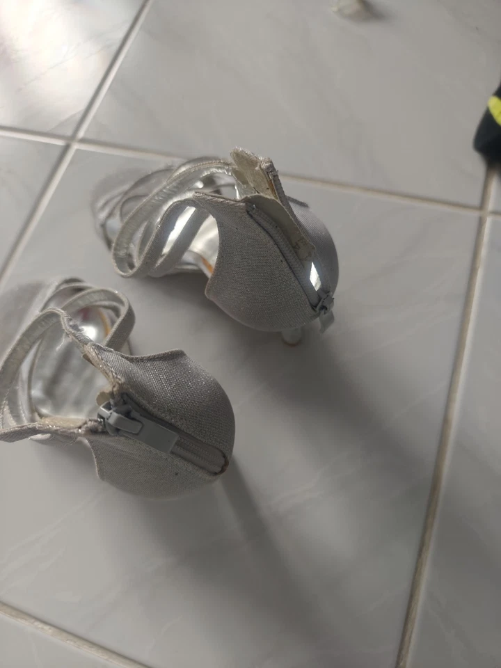 Tanzschuhe Damen Standard Latein Salsa Tanz Schuhe, 38, Absatz 9 cm - Bild 4 von 4