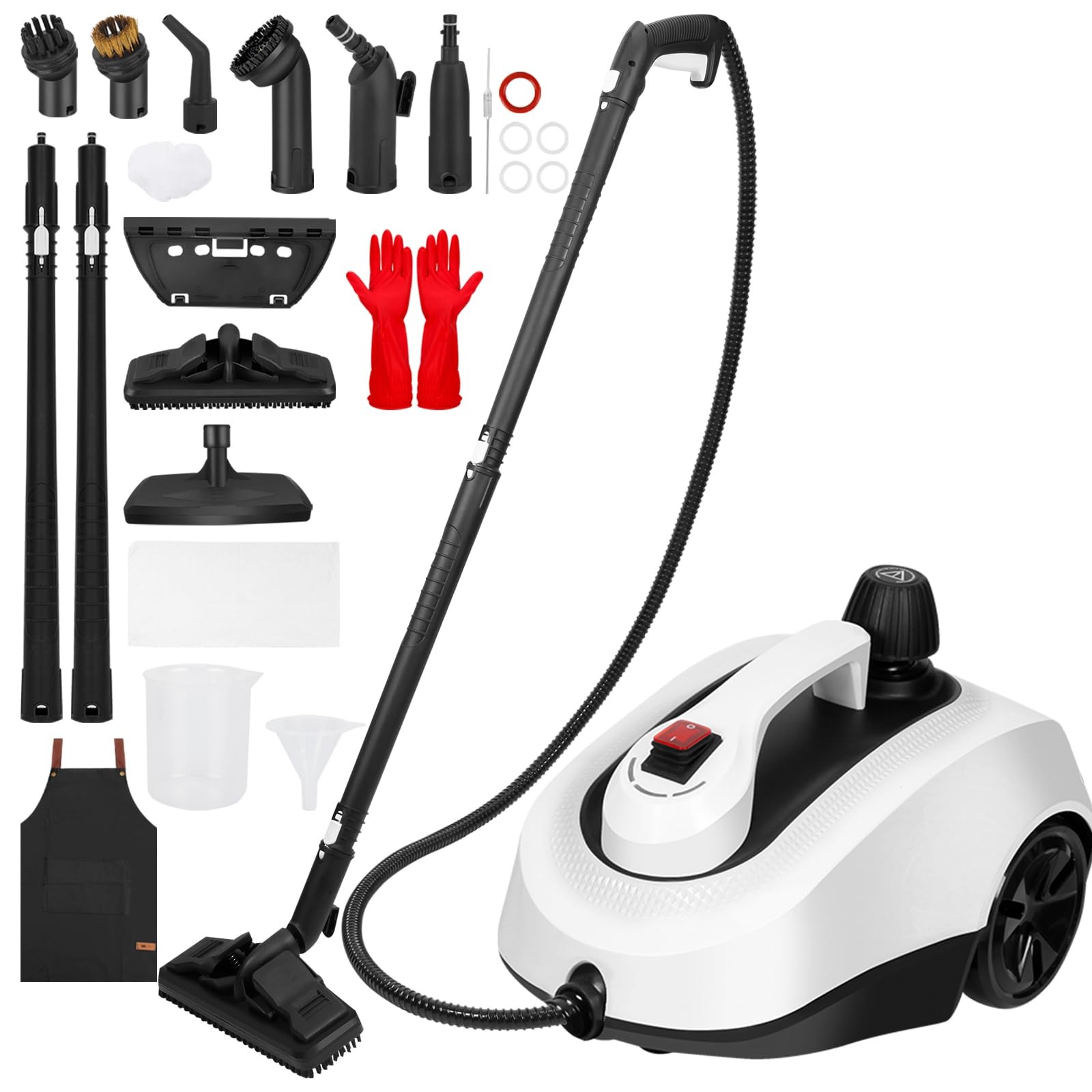 Multipurpose Steam Cleaner with 21 Accessories Heats in 5 Mins for Deep Cleaning-image