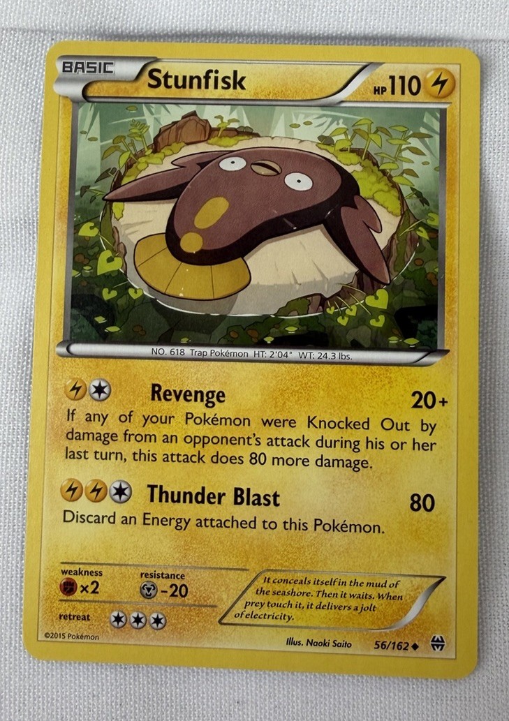 Pokémon TCG Stunfisk Breakthrough 56/162 Regular Uncommon