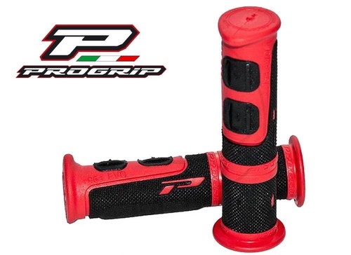 Poignées VTT Caoutchouc Prologo – Rouges – Lot De 2 – Neuves