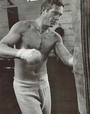 Steve McQueen Shirtlees Black And White 4x6 Picture Celebrity Print