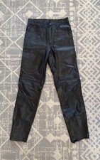 Vintage 90s Michael Hoban North Beach Leather Black Pants Jeans