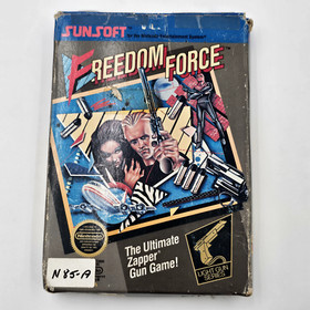 Freedom Force (Nintendo NES) - Box & Game - Ex-Rental