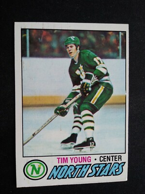 1977-78 Topps Hockey Card # 223 Tim Young - North Stars (EX)