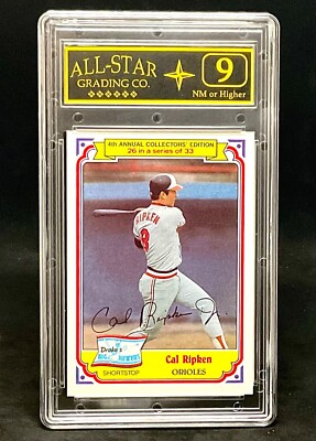 1984 Topps Drake's Big Hitters Cal Ripken Jr. Baseball Card #26(Graded ASG  9) | eBay