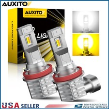 Pair Switchback Dual Color H11 H16 Led Fog Light 6000k 3000k White Yellow Bulbs Pair Switchback Dual Color H11 H16 Led Fog Light 6000k 3000k White Yellow Bulbs