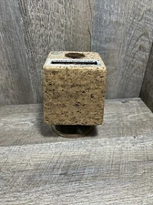 Vintage Park Sherman Mid Century Modern Desk Organizer Cork Pen Pencil Holder