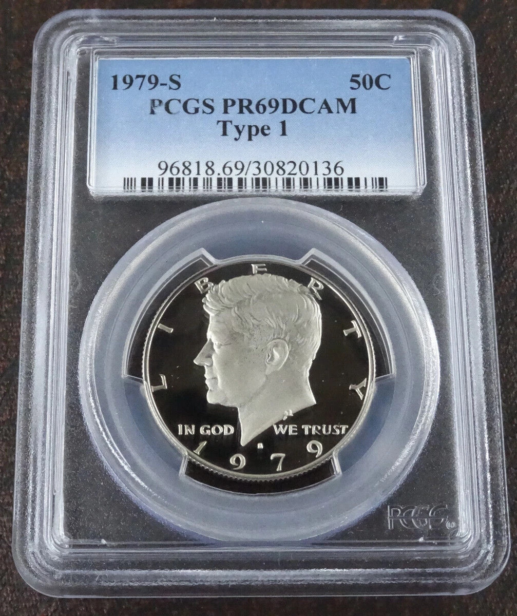 PCGS Certified PR 69 Graded 1979 Kennedy US Half Dollars (1964-Now