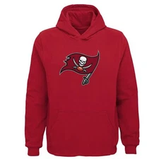 Outerstuff Youth Boys Tampa Bay Buccaneers NFL Primary Logo Fleece Hoodie
