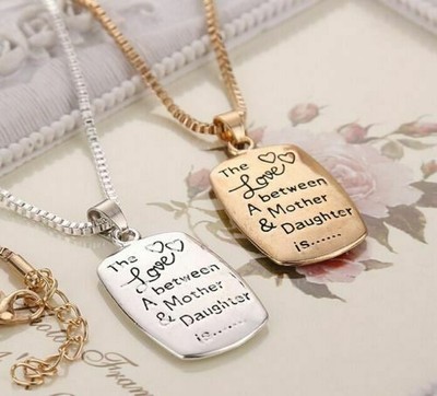 Mom Daughter Necklace “The Love between 