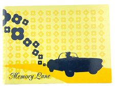 Memory Lane Road Trip Travel Album Scrapbook Girl Blue Mustang Car Floral