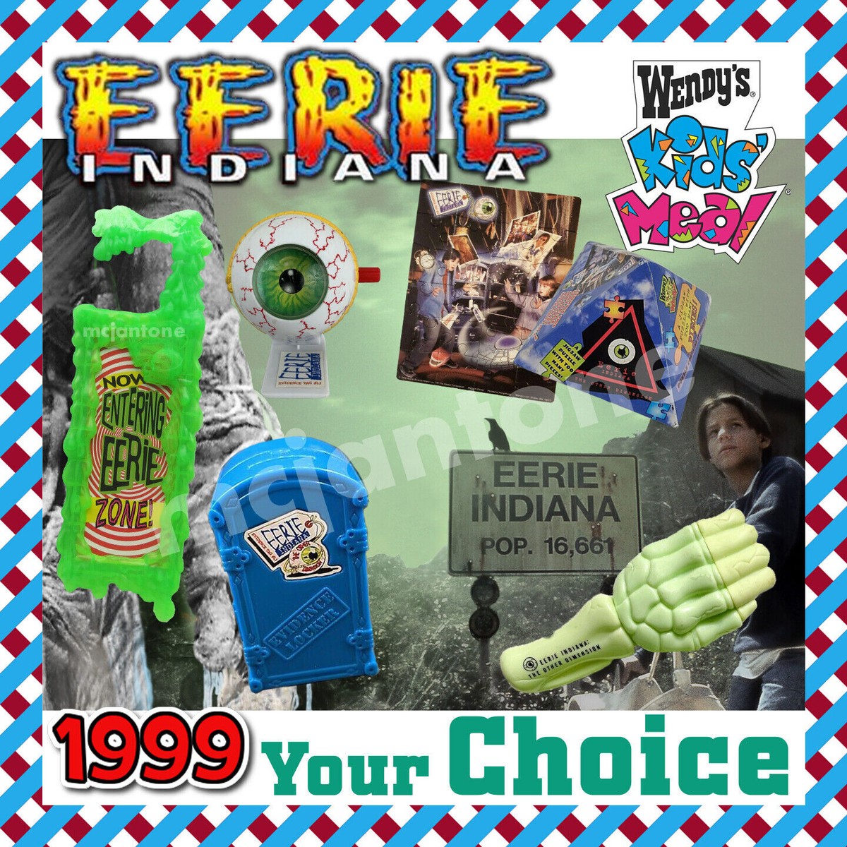 Wendy's 1999 EERIE INDIANA Other Dimension TV SHOW Creepy Hearst
