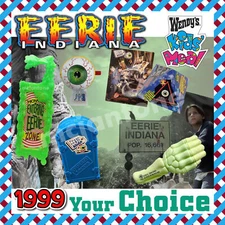 Wendy's 1999 EERIE INDIANA Other Dimension TV SHOW Creepy Hearst YOUR Toy CHOICE