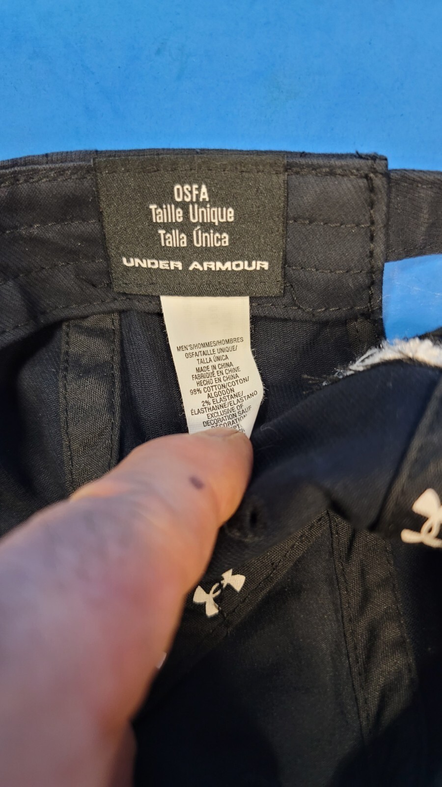 Golf Hat/Cap Under Armour Adjustable Buckle Black thumbnail 5