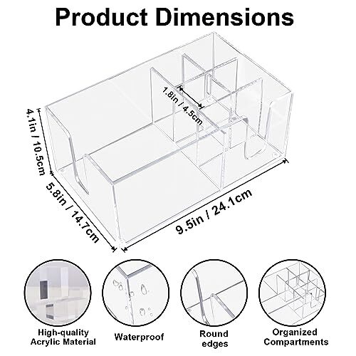 Bar Napkin And Straw Holder Dispenser Bar Tool HolderAcrylic Bar Caddy