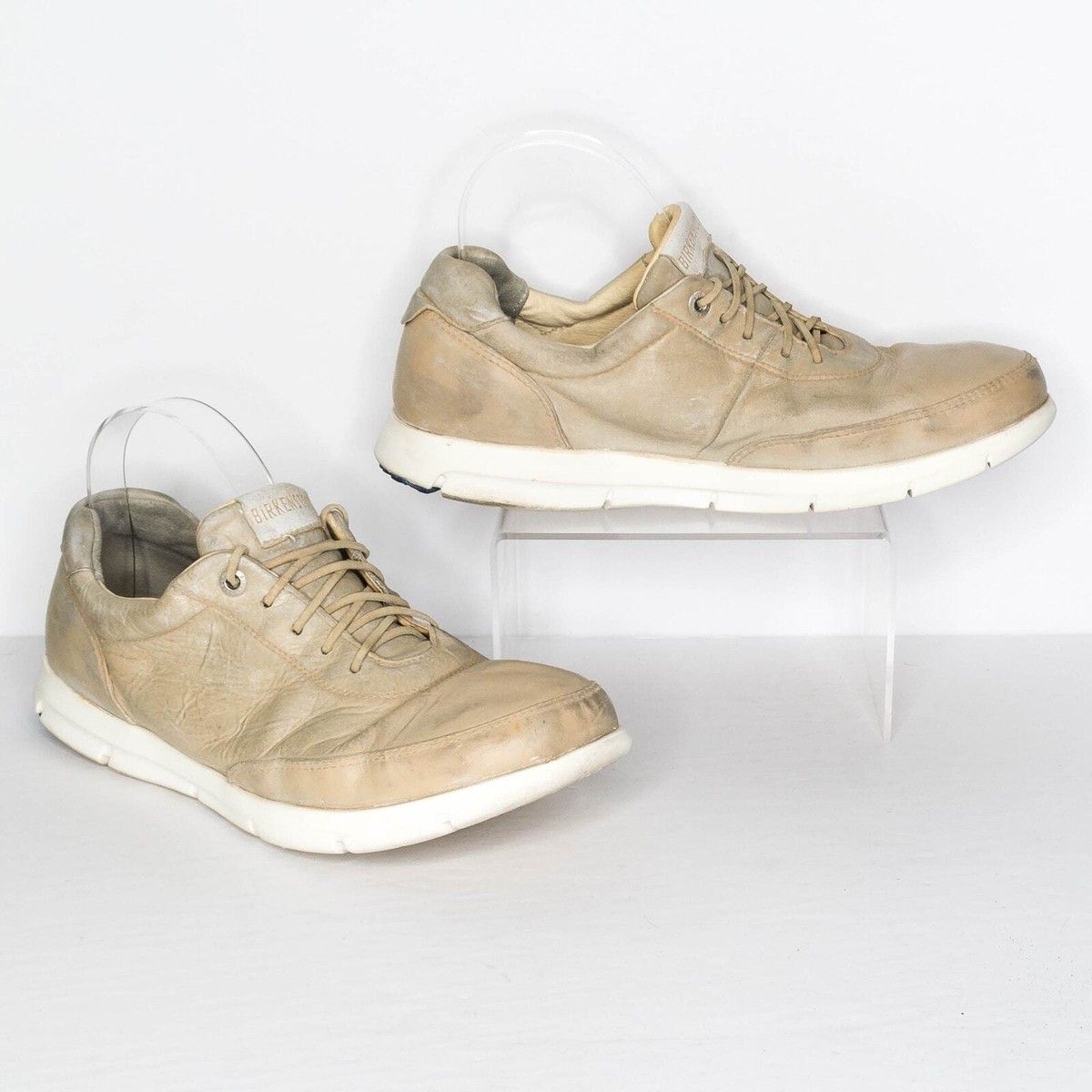 Birkenstock Women's Sneakers Comfort Shoes Leather Lace READ Size 40  AD - Main Image