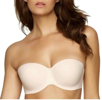 Felina Sz 34C Hint Of Skin Contour Strapless Bra