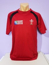 Wales World Cup 2015 Sportfolio jersey shirt small rugby union